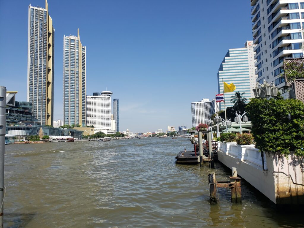 The Chao Phraya River is a central feature of urban Bangkok, with a lot of potential for urban life and recreation.
